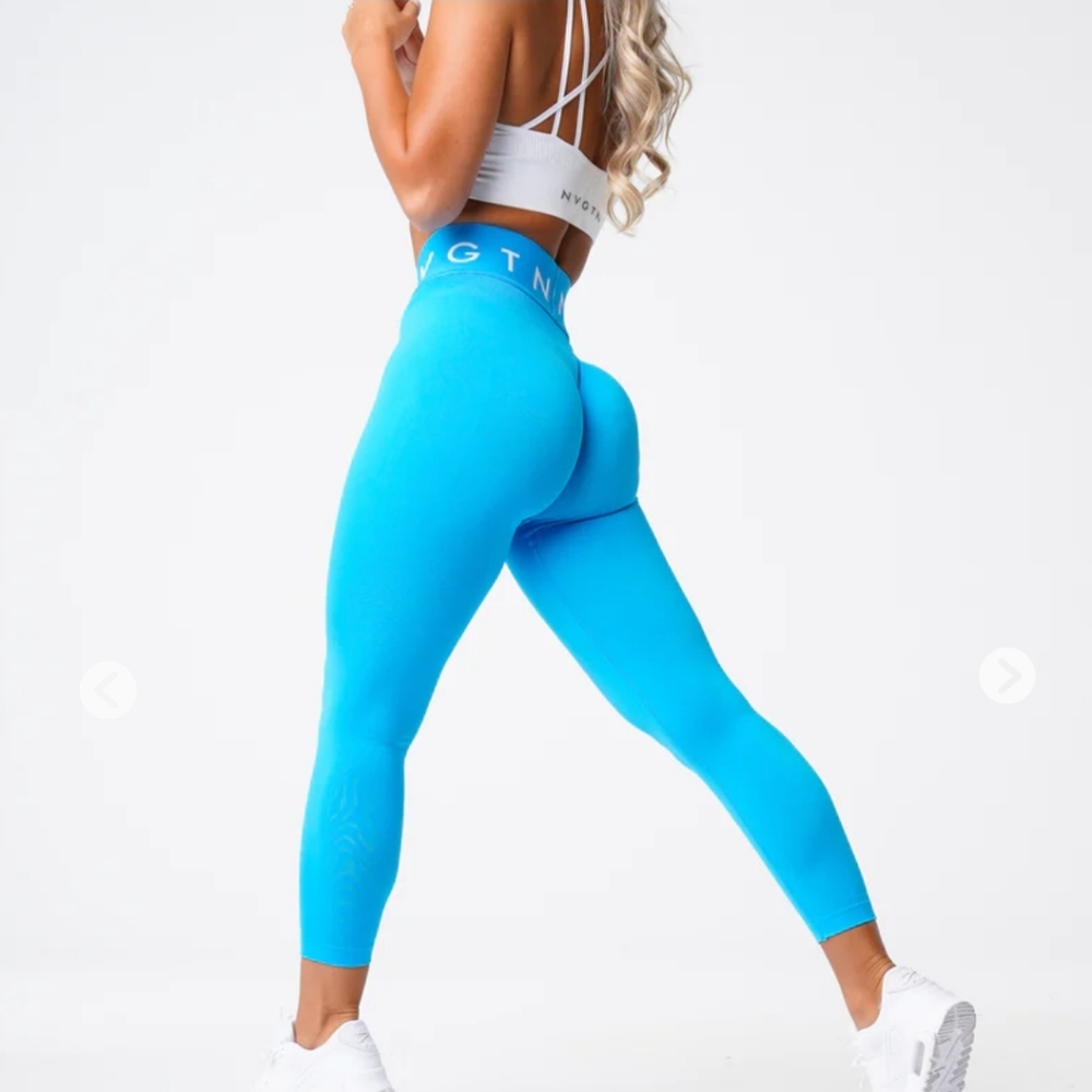 NVGTN blue seamless leggings
